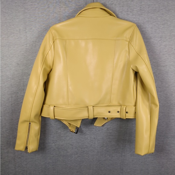 2x 👯♀️Host Pick⚡️Urban Outfitters Celeste Faux Leather Moto Jacket - Picture 11 of 16